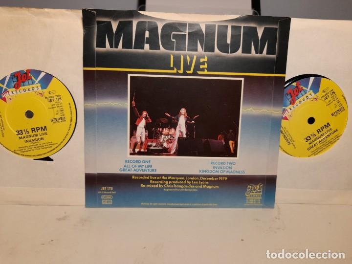 Discos de vinilo: DOBLE SINGLE MAGNUM LIVE ( 4 CANCIONES ) - Foto 2