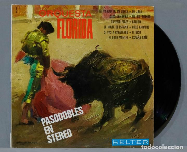 Discos de vinilo: LP. ORQUESTA FLORIDA. PASODOBLES EN STEREO - Foto 1