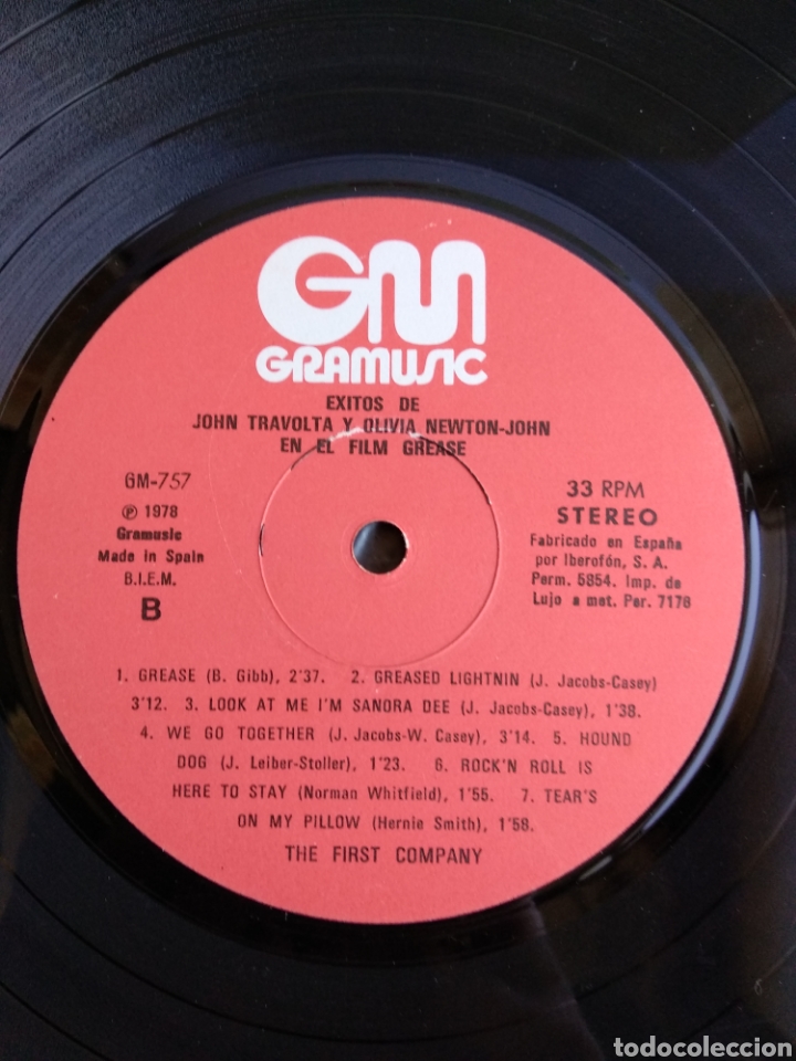 Discos de vinilo: *&Eacute;XITOS FILM GREASE, GRAMUSIC, 1978. ESP. A2 - Foto 4
