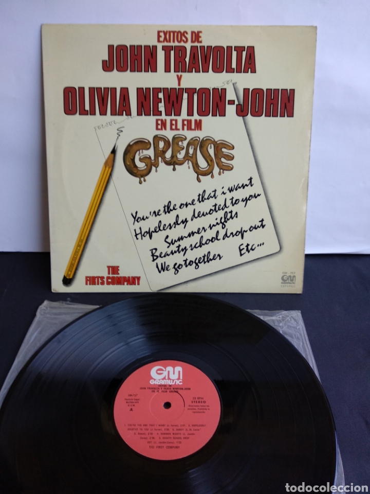 Discos de vinilo: *&Eacute;XITOS FILM GREASE, GRAMUSIC, 1978. ESP. A2 - Foto 1