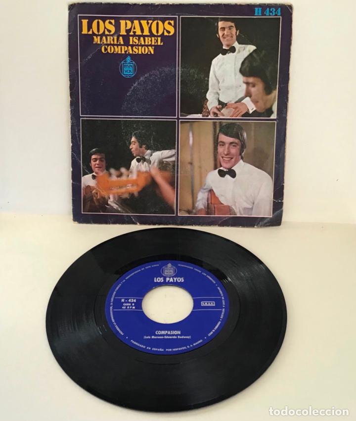Discos de vinilo: LOS PAYOS, MAR&Iacute;A ISABEL/COMPASION - Foto 1