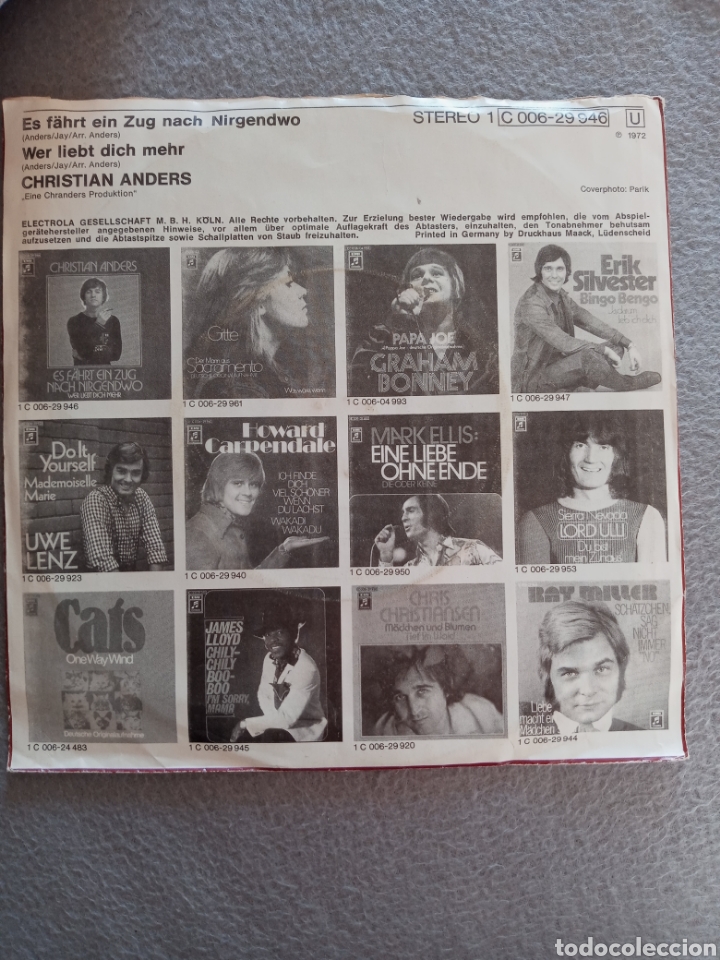 Discos de vinilo: Christian Anders..disco vinilo single - Foto 2