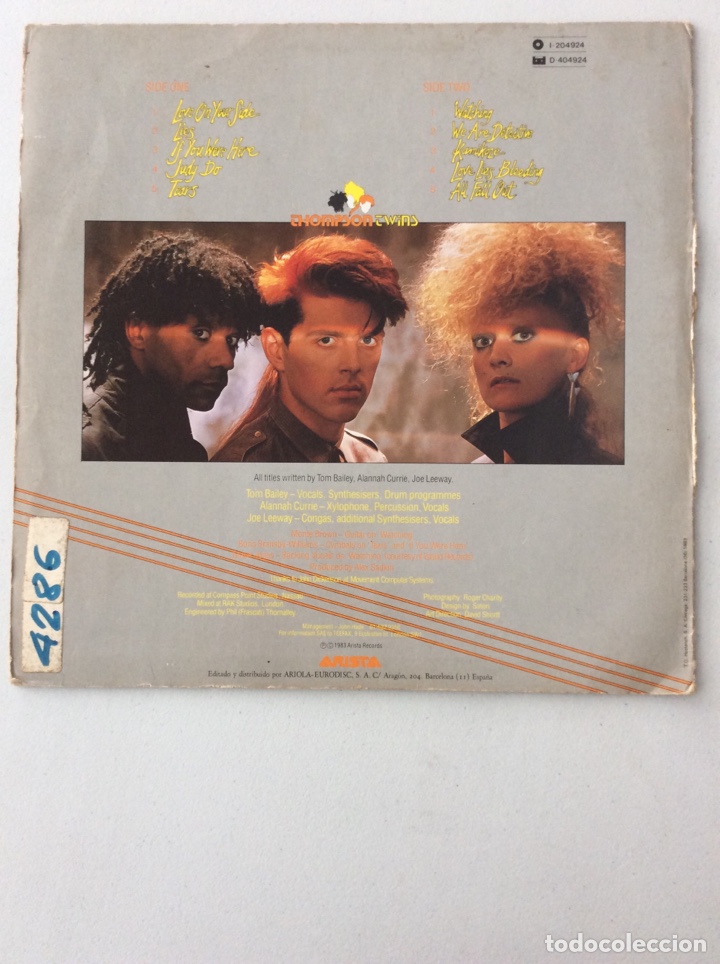 Discos de vinilo: Thompson Twins. Quick step & side kick - Foto 2