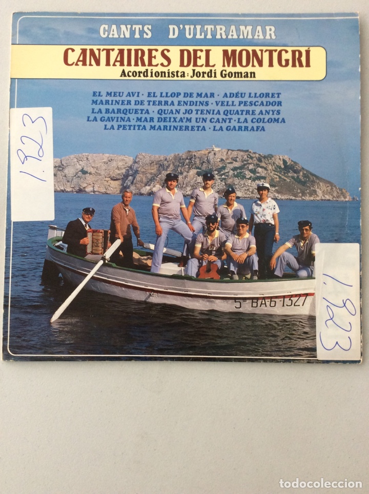 Discos de vinil: Cantaires del Montgr&iacute;. Acordionista: Jordi Goman. Cants d&rsquo;Ultramar.