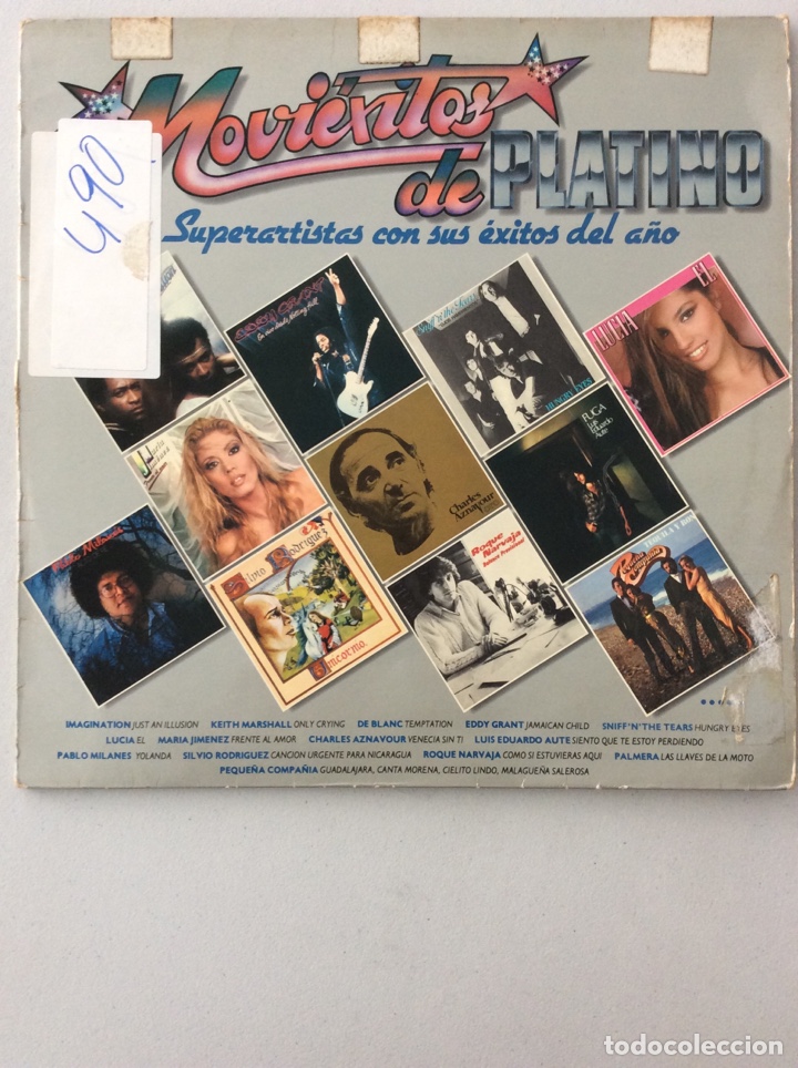 Discos de vinil: Movi&eacute;xitos de Platino. 14 Superartistas con sus &eacute;xitos del a&ntilde;o.