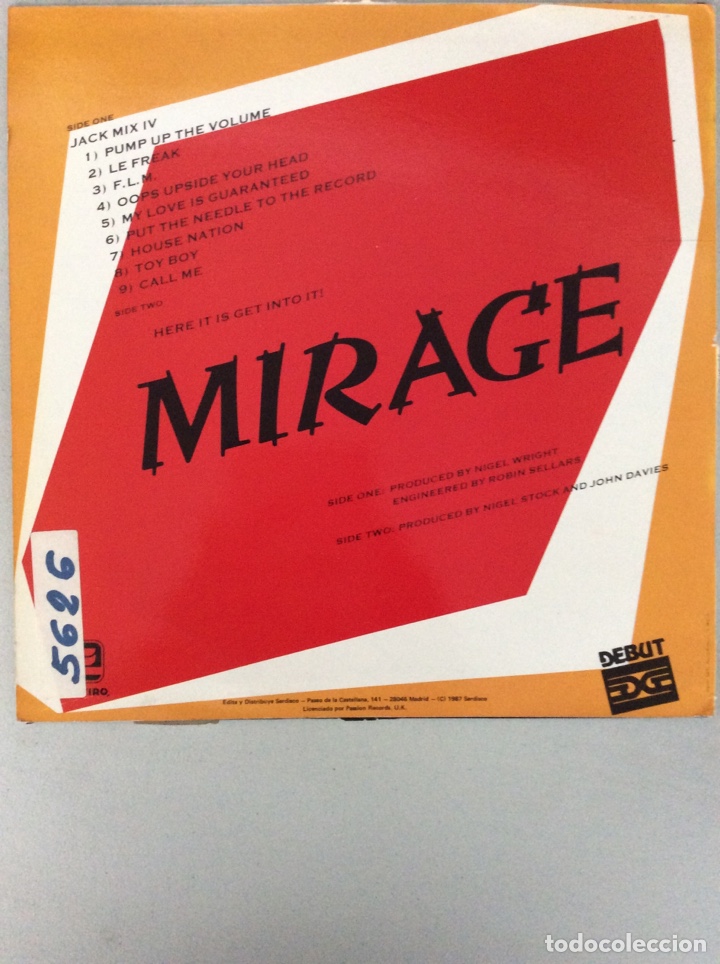 Discos de vinilo: Jack Mix IV. Mirage - Foto 2