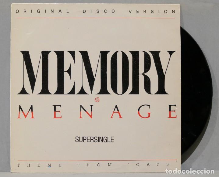 Discos de vinilo: MAXI SINGLE. MEMORY. MENAGE - Foto 1