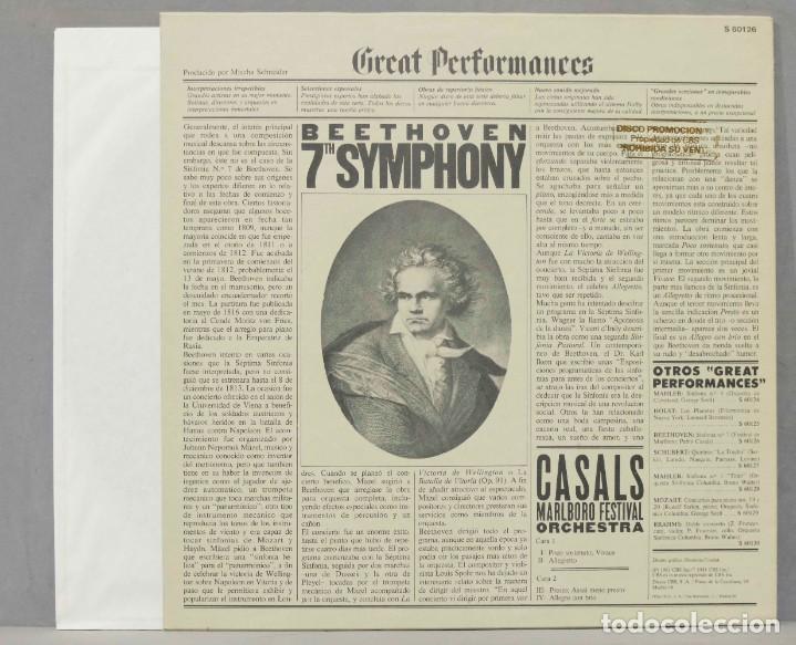 Discos de vinilo: LP. Beethoven. Symphony No. 7. CASALS - Foto 2