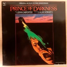 Discos de vinilo: PRINCE OF DARKNESS JOHN CARPENTER & ALAN HOWARTH VARÈSE SARABANDE 1987 MUY BUEN ESTADO!!. Lote 313157318