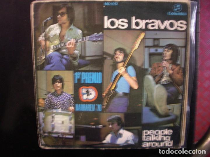 Discos de vinilo: LOS BRAVOS- PEOPLE TALKING AROUND. SINGLE - Foto 1