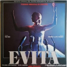 Discos de vinilo: B.S.O. MUSICAL ”EVITA” DOBLE LP-EDICIÓN ORIGINAL ANALÓGICA SPAIN 1980 -PALOMA SAN BASILIO.. Lote 313206468