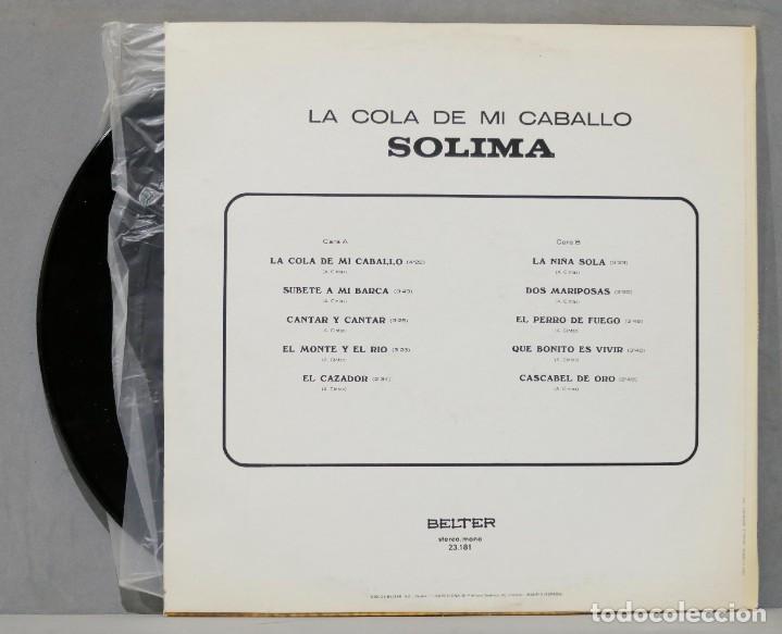 Discos de vinilo: LP. SOLIMA. LA COLA DE MI CABALLO - Foto 2