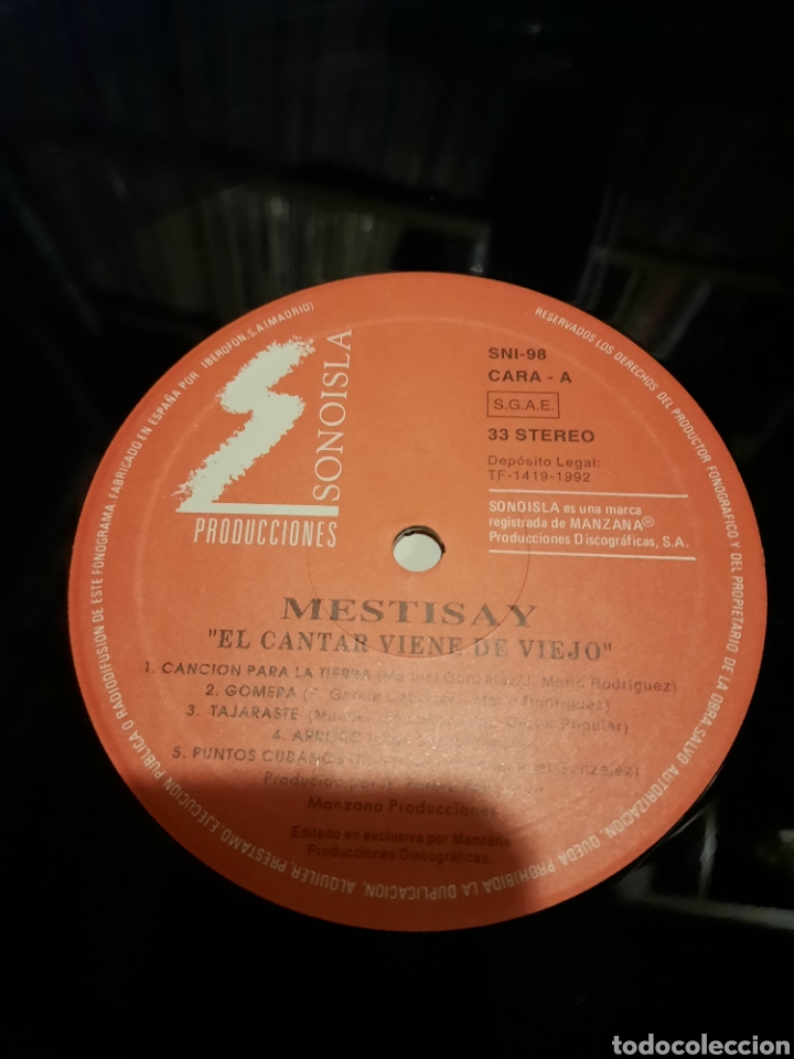 Discos de vinilo: Mestisay - El cantar viene de viejo - Foto 2