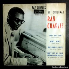 Discos de vinilo: RAY CHARLES - AIN'T THAT FINE - EP 1963 - LONDON