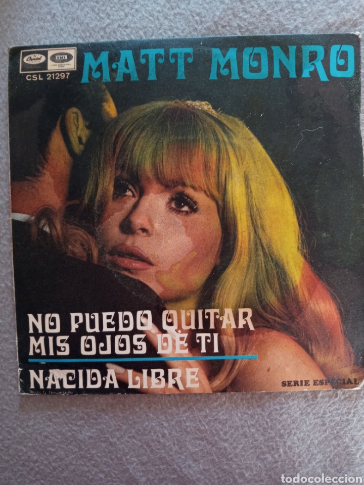 Discos de vinilo: Matt Monro-nacida libre..disco vinilo single - Foto 1