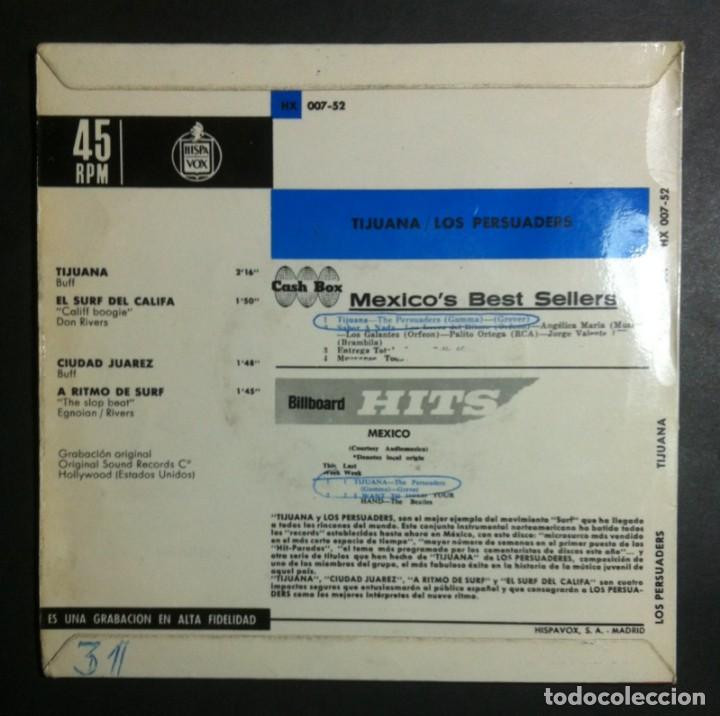Discos de vinilo: LOS PERSUADERS - Original Surf - EP 1964 - HISPAVOX - Foto 2