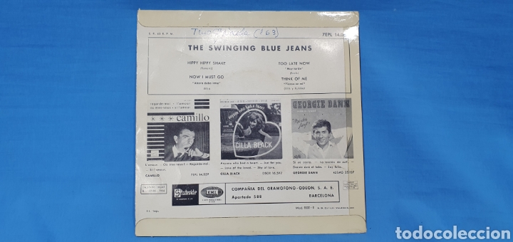Discos de vinilo: SHAKE - SWINGING BLUE JEANS - 1964 - Foto 2