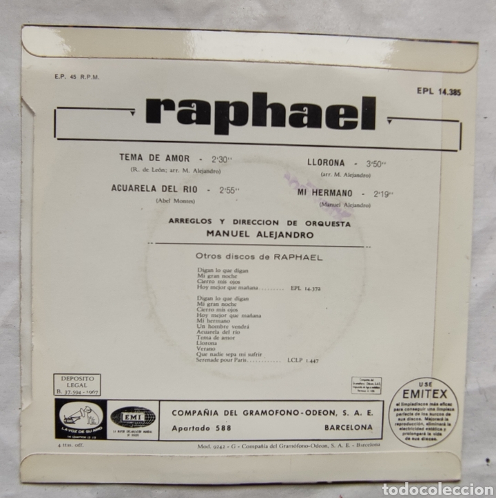 Discos de vinilo: RAPHAEL, 5 vinilos - Foto 15