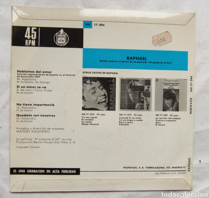 Discos de vinilo: RAPHAEL, 5 vinilos - Foto 19