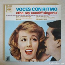 Discos de vinilo: THE RAY CONNIFF SINGERS - VOCES CON RITMO - RARO EP ESPAÑOL 1963 CENTRO SOLIDO PORTADA ABIERTA