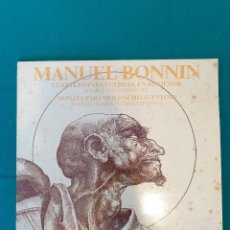Discos de vinilo: MANUEL BONNIN: CUARTETO PARA CUERDAS EN RE MENOR Y SONATA PARA VIOLONCHELO Y PIANO. Lote 357074425