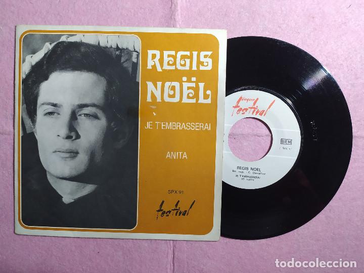 Discos de vinilo: 7&rdquo; REGIS NOEL - Je T'embrasserai - Disques Festival SPX 91 - FRANCE (VG++/VG++)