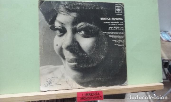 Discos de vinilo: Bertice Reading. CBS 1974 -- single - Foto 2