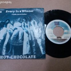 Disques de vinyle: HOT CHOCOLATE / EVERY 1'S A WINNER / SINGLE 7 PULGADAS. Lote 313443408