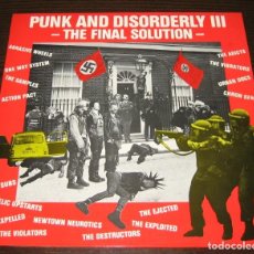 Discos de vinil: PUNK AND DISORDERLY III THE FINEL SOLUTION - VV/AA - ANAGRAM 1983 - UK - EX!!!. Lote 313467198