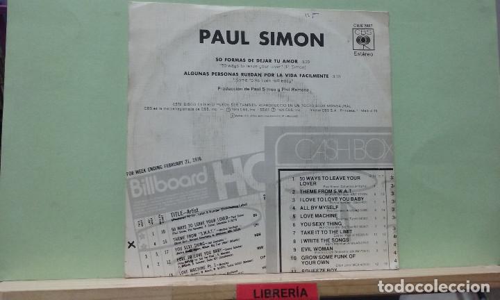 Discos de vinilo: Paul Simon. CBS 1976 -- Single - Foto 2