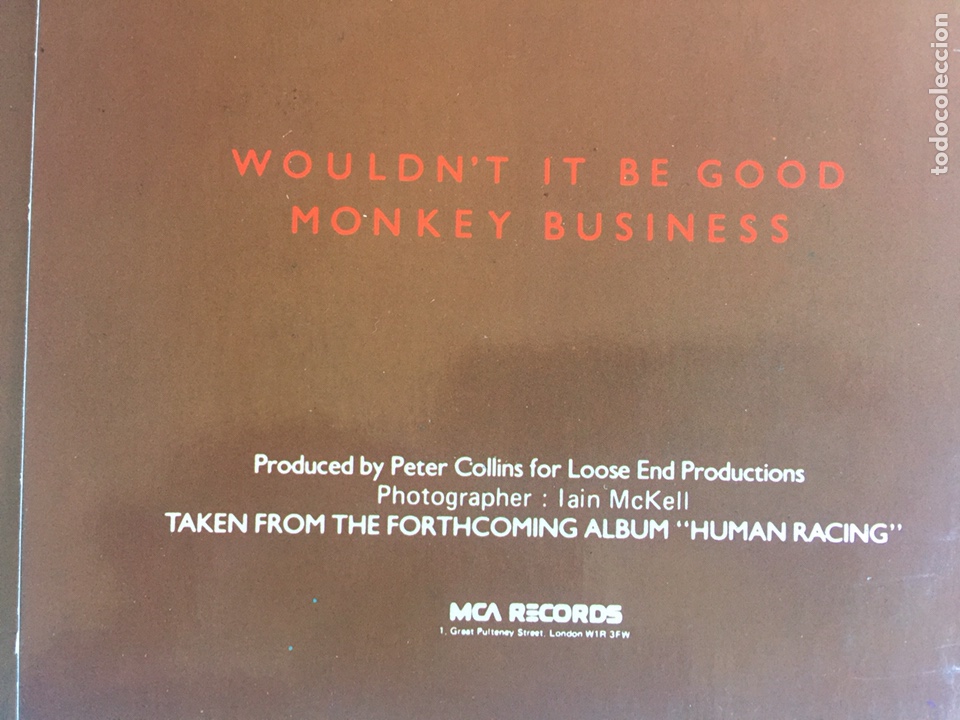 Discos de vinilo: Nik Kershaw wouldn&rsquo;t it be good / SINGLE - Foto 3