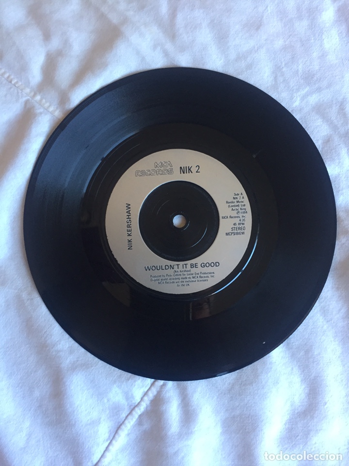 Discos de vinilo: Nik Kershaw wouldn&rsquo;t it be good / SINGLE - Foto 4