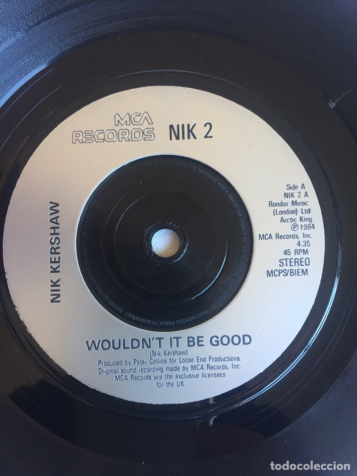 Discos de vinilo: Nik Kershaw wouldn&rsquo;t it be good / SINGLE - Foto 5