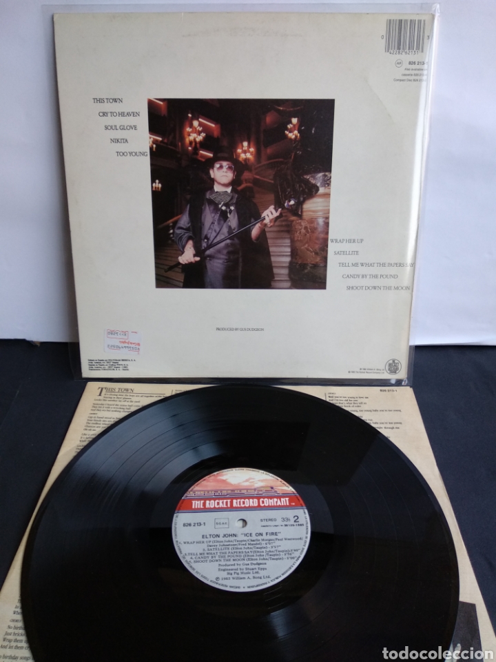 Discos de vinilo: *ELTON JOHN, ICE ON FIRE, POLYGRAM, 1985 LA.4 - Foto 2