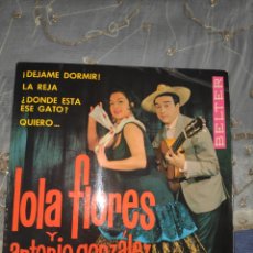 Discos de vinilo: VINILO SINGLE EP - LOLA FLORES - ¿DÓNDE ESTÁ EL GATO?, DÉJAME DORMIR. Lote 313497238