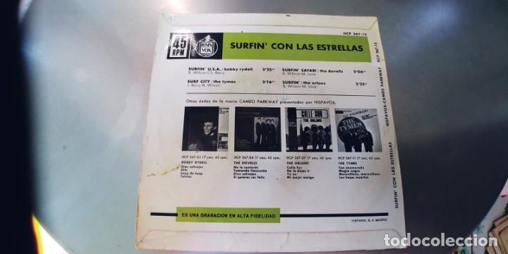 Discos de vinilo: SURFIN CON LAS ESTRELLAS-EP BOBBY RYDELL THE TYMES - Foto 2
