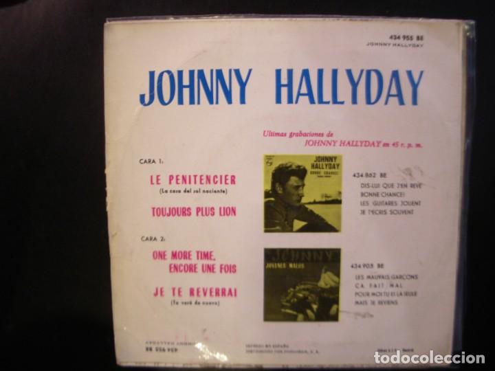 Discos de vinilo: JOHNNY HALLYDAY- LE PENITENCIER. EP. - Foto 2