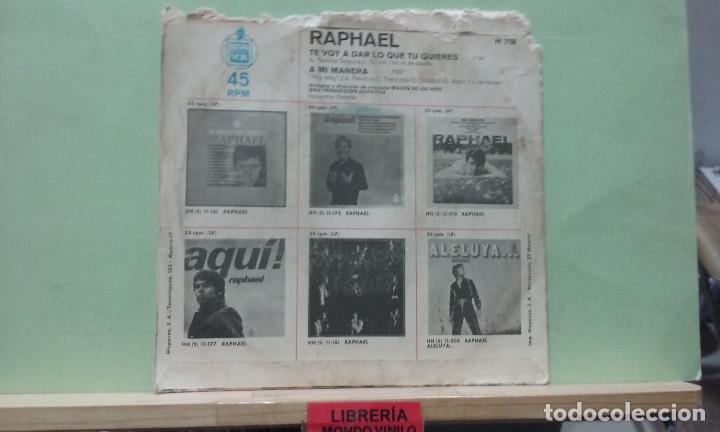 Discos de vinilo: Raphael. Hispavox 1971 -- Single - Foto 2