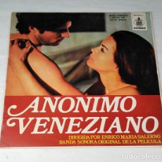 Discos de vinilo: ANÓNIMO VENECIANO – BANDA SONORA ORIGINAL. HISPAVOX HX5 001-21. Lote 313549298