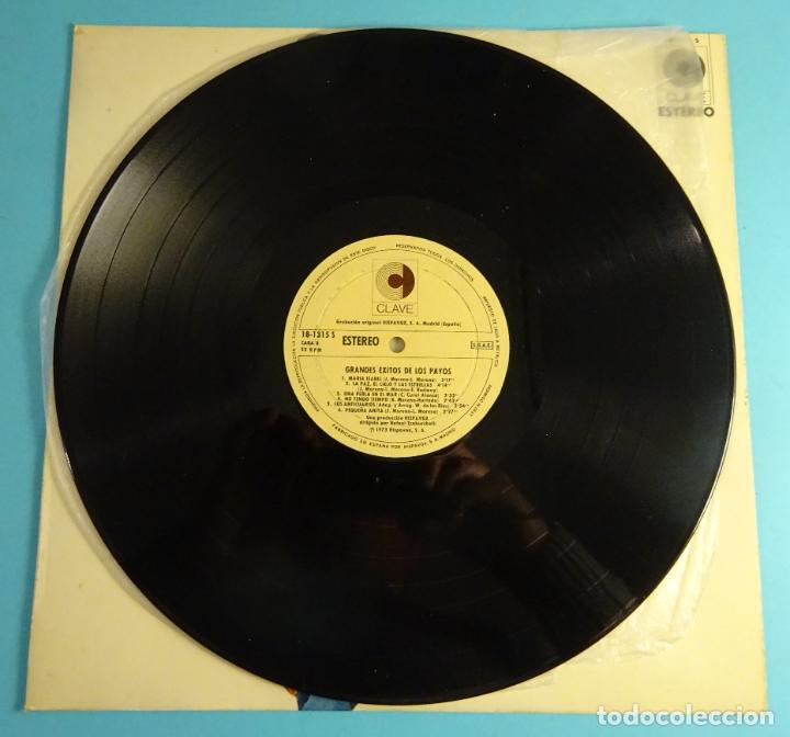 Discos de vinilo: LP GRANDES &Eacute;XITOS DE LOS PAYOS. CLAVE 1973 - Foto 4