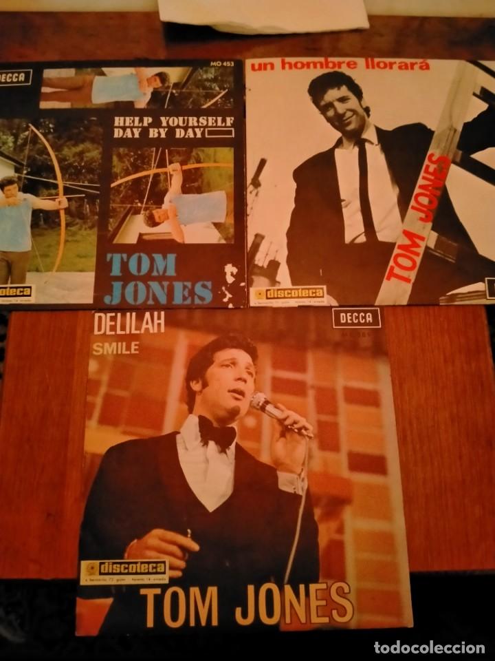 Discos de vinilo: LOTE 3 SINGLES TOM JONES - Foto 1