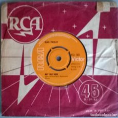 Discos de vinilo: ELVIS PRESLEY. IN THE GHETTO/ ANY DAY NOW. RCA, UK 1969 SINGLE. Lote 313581028