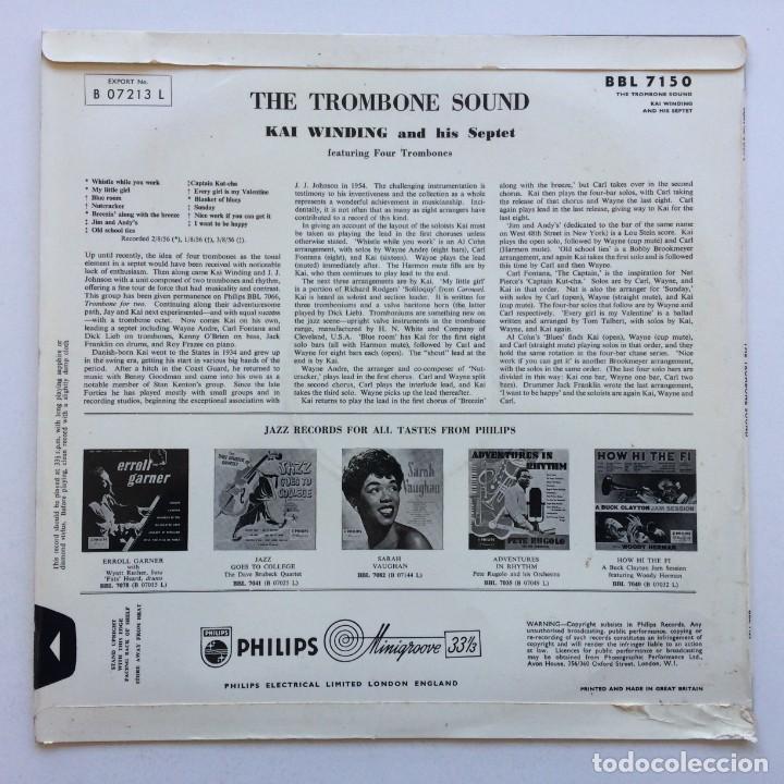 Discos de vinilo: Kai Winding &ndash; The Trombone Sound , UK Philips - Foto 2