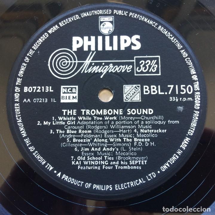 Discos de vinilo: Kai Winding &ndash; The Trombone Sound , UK Philips - Foto 3