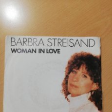 Discos de vinilo: BARBRA STREISAND - WOMAN IN LOVE / RUN WILD - SINGLE 45 RPM TOURS. Lote 313593843