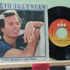 Discos de vinilo: JULIO IGLESIAS, CBS 1981 -- SINGLE. Lote 313670098