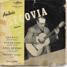 Discos de vinilo: ANDRÉS SEGOVIA - RECITAL DE GUITARRA - COLUMBIA ‎– SCGE 80005. Lote 313677533