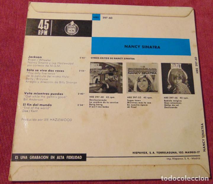 Discos de vinilo: Nancy Sinatra &ndash; Jackson + 3 - EP 1967 - Foto 2