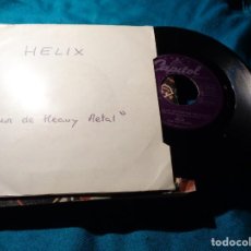 Discos de vinilo: HELIX. HEAVY METAL LOVE / NO REST FOR THE WICKED. CAPITOL, 1983. SPAIN. Lote 313723693
