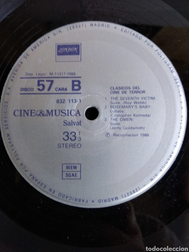Discos de vinilo: *CLASICOS DEL CINE DE TERROR, POLIGRAM, 1988 A3 - Foto 3